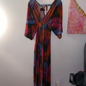 Rainbow maxi dress
